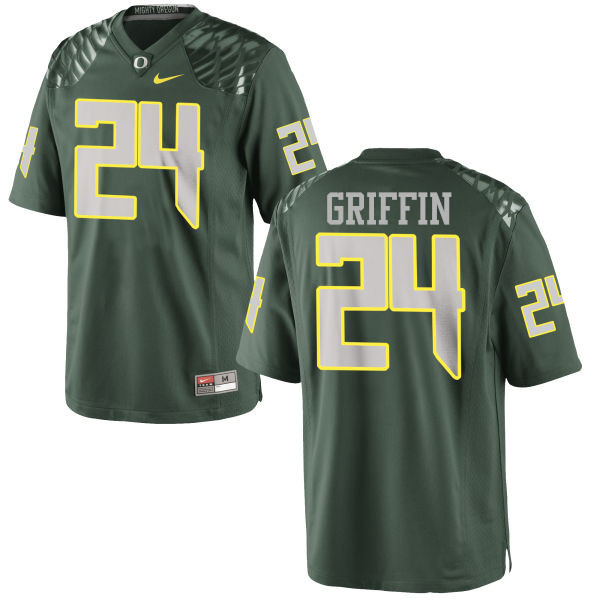 Men #24 Taj Griffin Oregon Ducks College Football Jerseys-Green